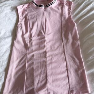 Chic Pink Sleeveless Women's Tank Top